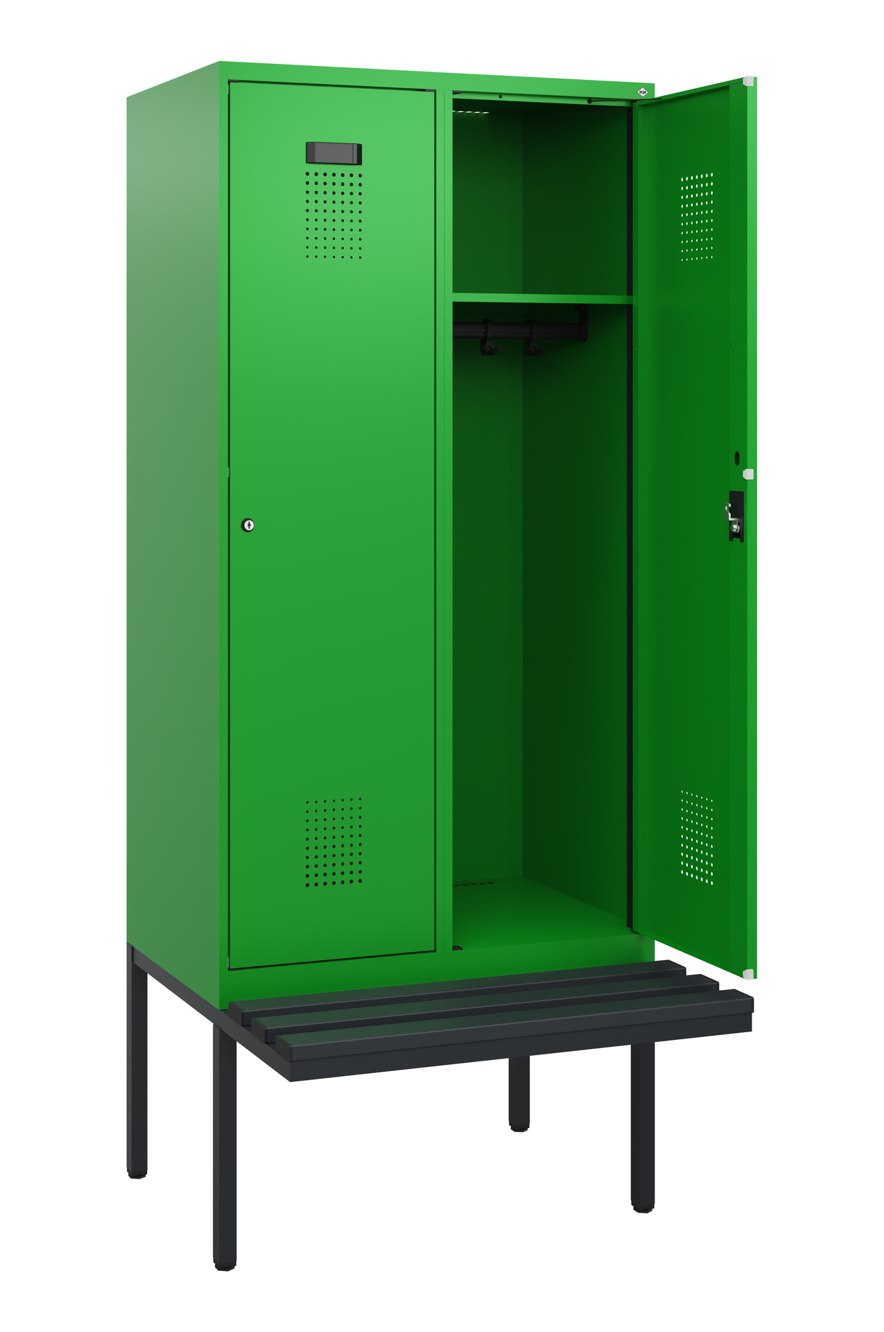 C+P Spind Evolo PLUS, Bank, 2 Abteile, 1950x800x81