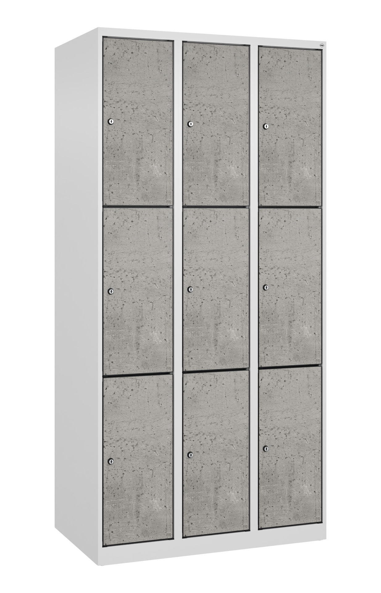 C+P Schlie�fachschrank Evolo PLUS, 9 F�cher, 1850x900x500mm