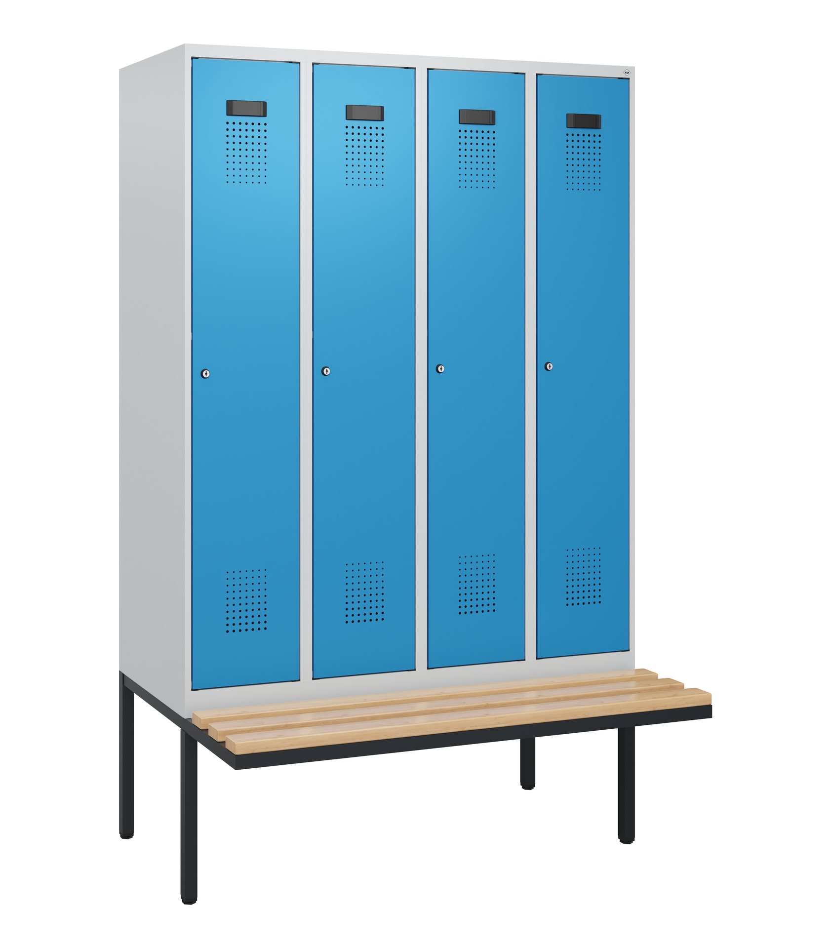 C+P Spind Evolo PLUS, Bank, 4 Abteile, 1950x1200x8