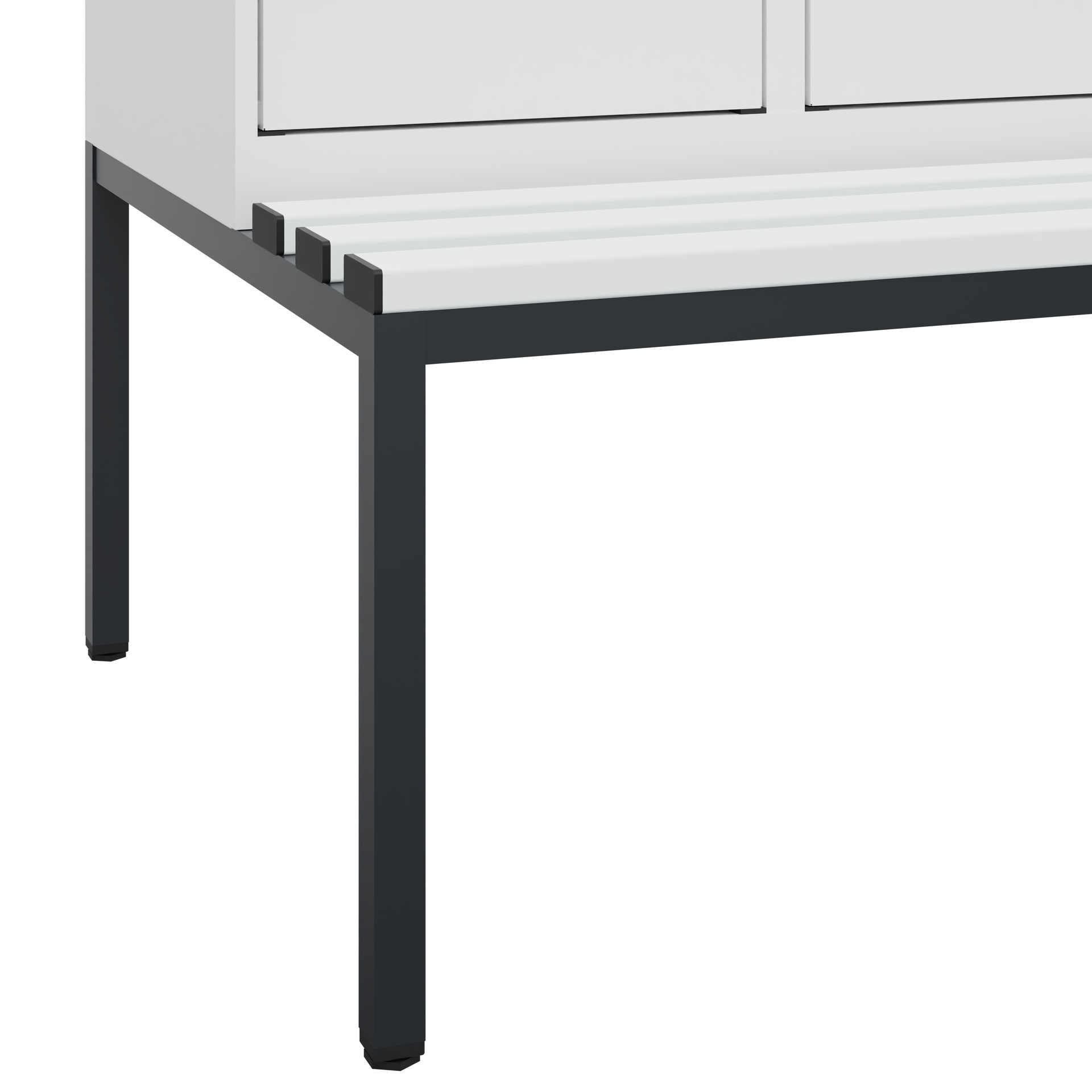 C+P Doppelstock-Spind Evolo PLUS, Bank, 4 Fächer, 