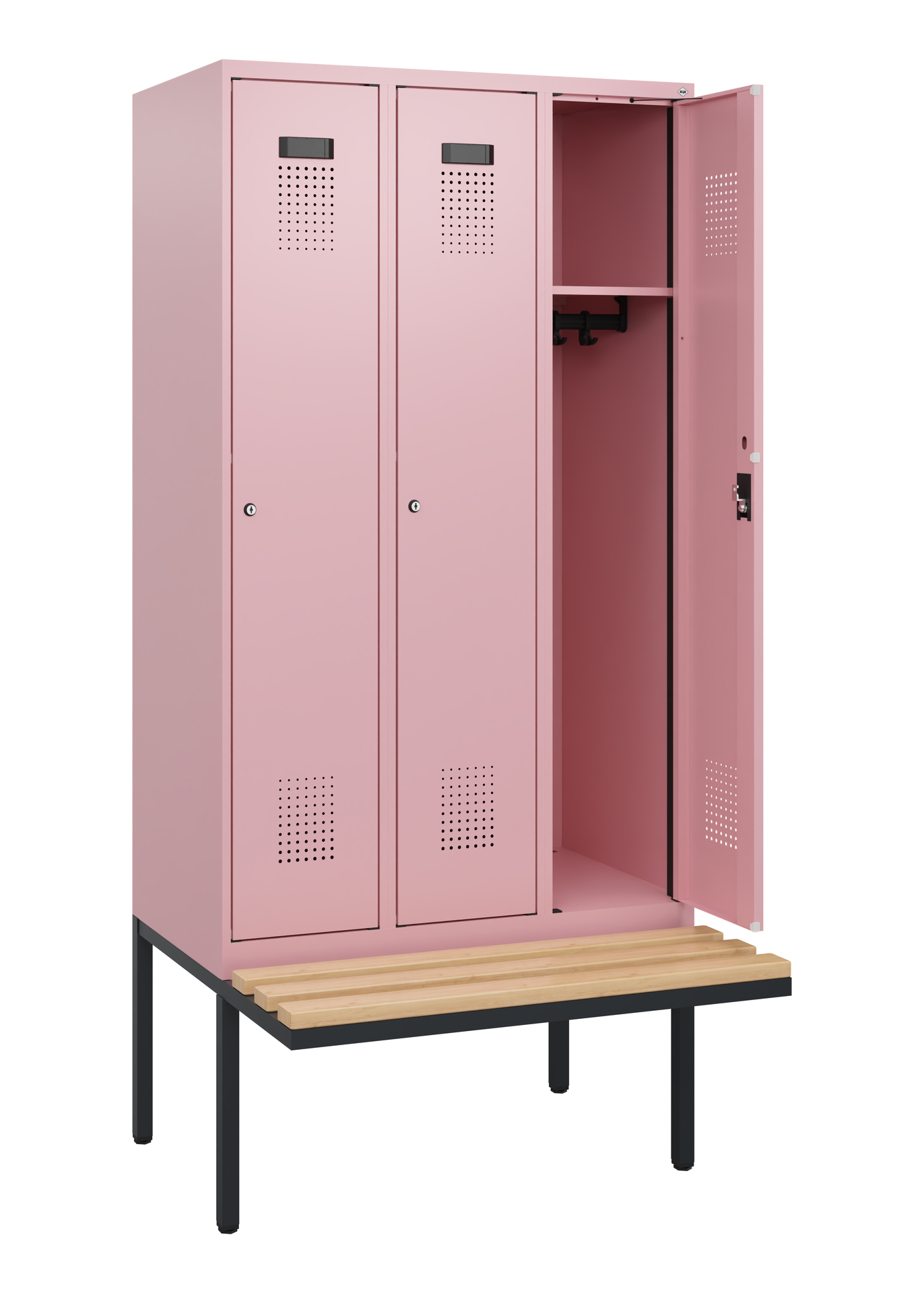 C+P Spind Evolo PLUS, Bank, 3 Abteile, 1950x900x81