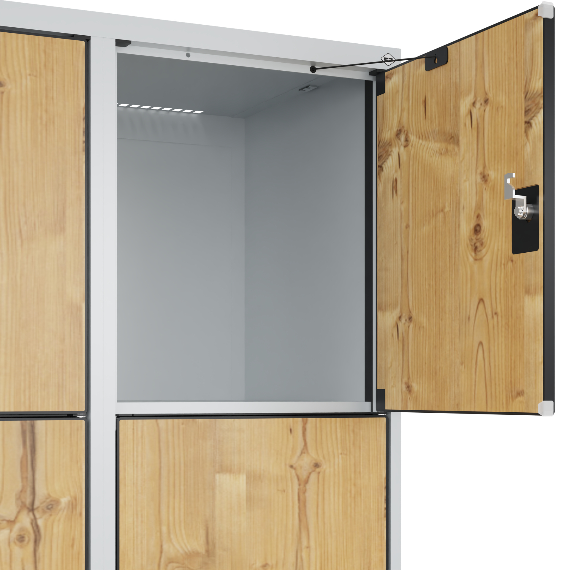 C+P Schlie�fachschrank Evolo PLUS, F��e, 8 F�cher, 1950x800x500mm