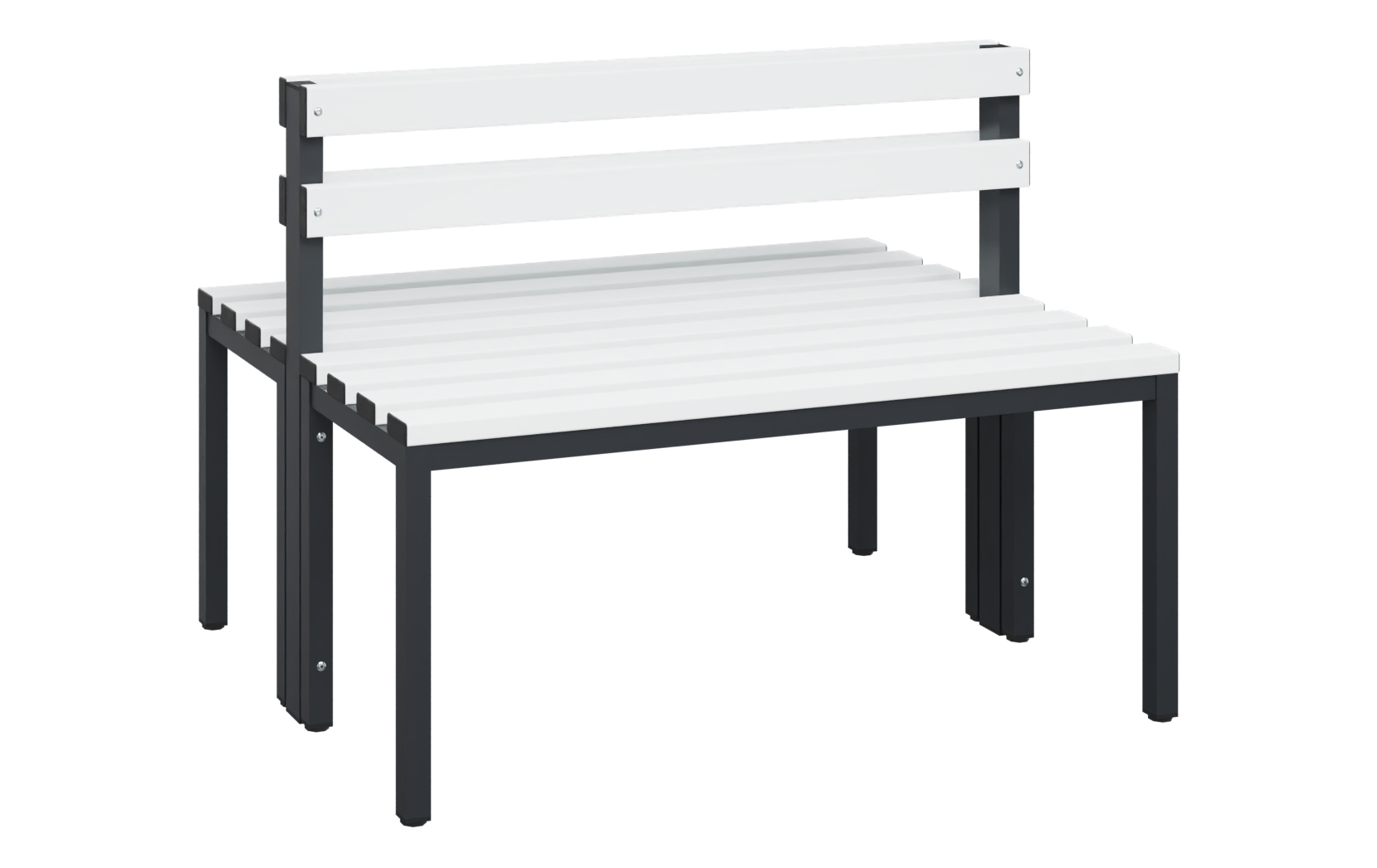 C+P Sitzbank Solid, 774x1000x770mm, 7021/Weiß