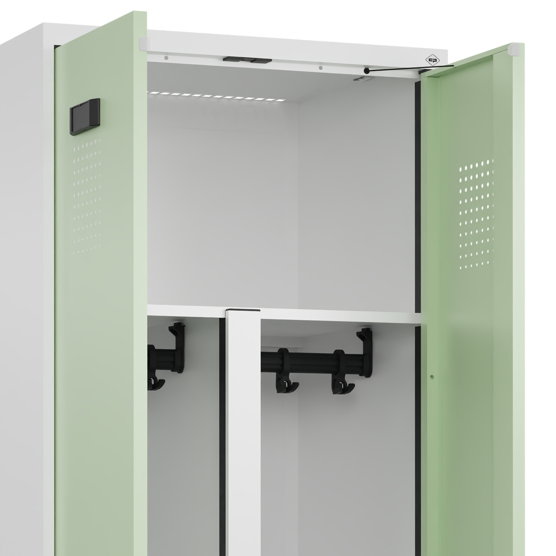 C+P PSA Doppel-Spind Evolo PLUS, Gestell, 2 Abteil