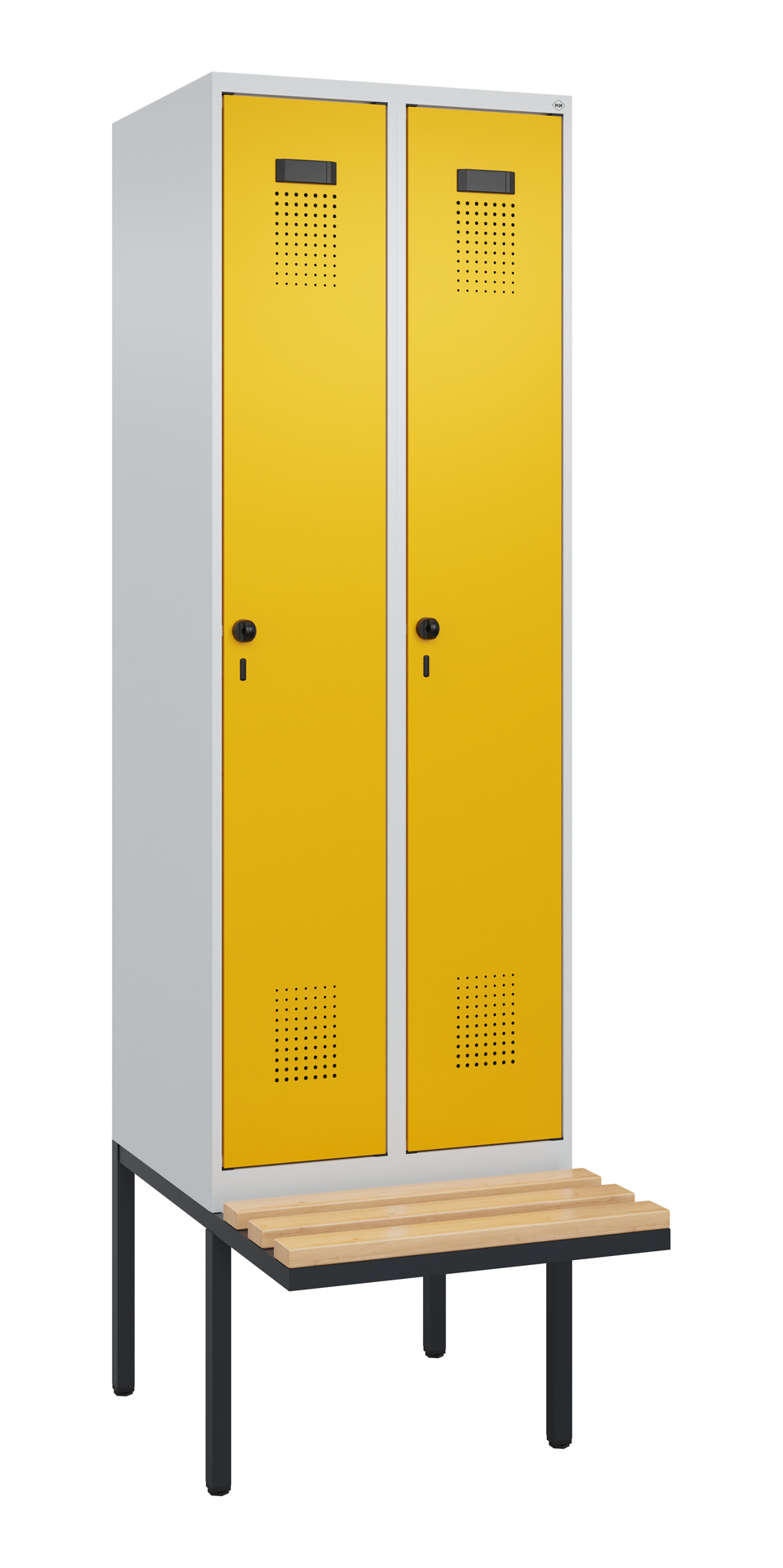 C+P Spind Evolo PLUS, Bank, 2 Abteil, 2120x600x815