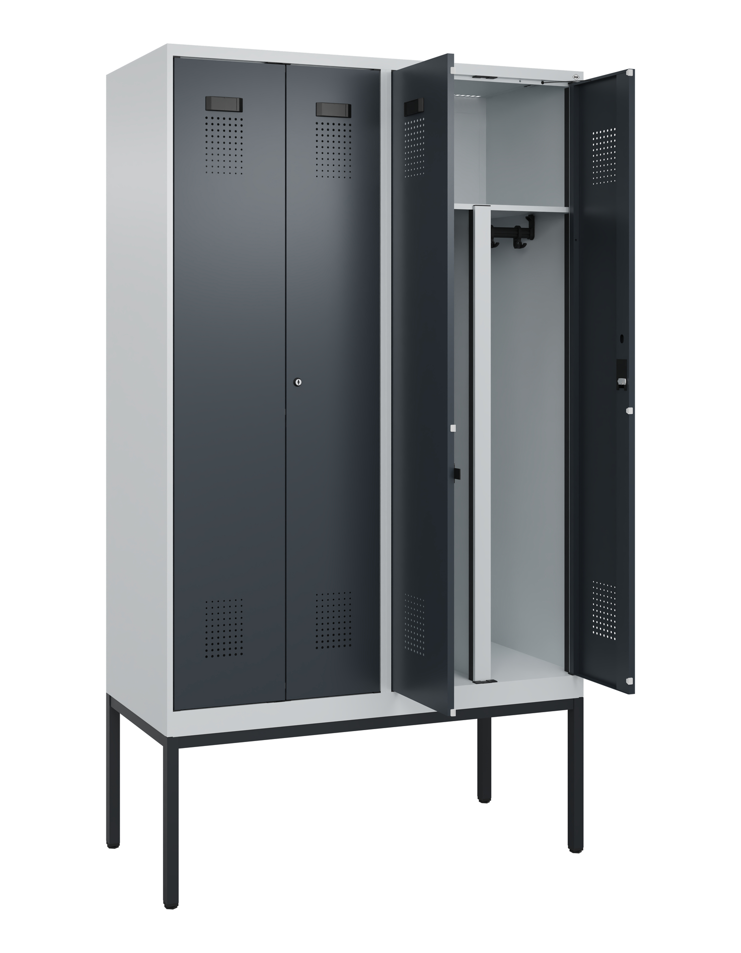 C+P PSA Doppel-Spind Evolo PLUS, Gestell, 4 Abteil